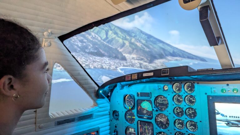 Mali fra Tahiti tester simulatoren i hjemlige omgivelser