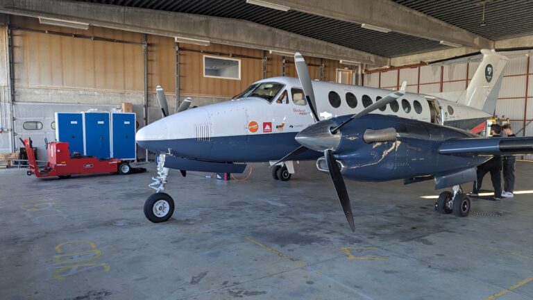 King Air B350, flyet simulatoren er bygget på